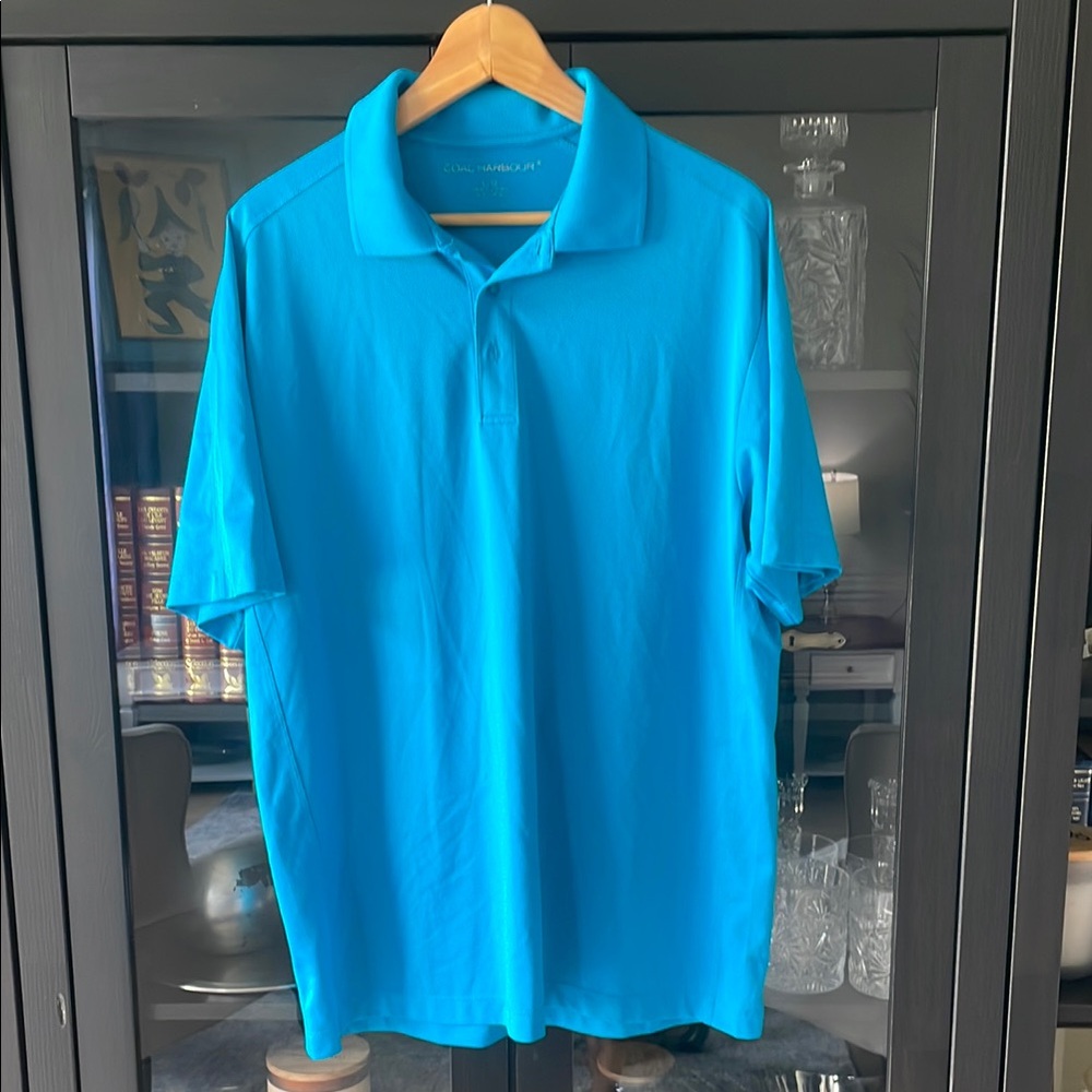 ♻️Eye-Catching Blue Polo Shirt Classic Cotton Blend